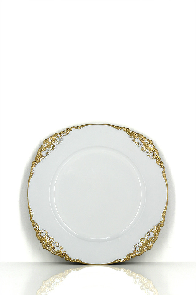 WEDDING WEDDINGS PARTY PARTIES PARTIE EVENT EVENTS CHARGER CHARGERS PLATE PLATES TABLE CENTRE TABLE CENTRES SETTING SETTINGS UNDER UNDERS FOIL FOILS PLASTIC PLASTICS 33CMD 33CMDS FURNITURE FURNITURES BRIDE BRIDES BRIDAL BRIDALS BAROQUE BAROQUES GOLD GOLDS RIM RIMS