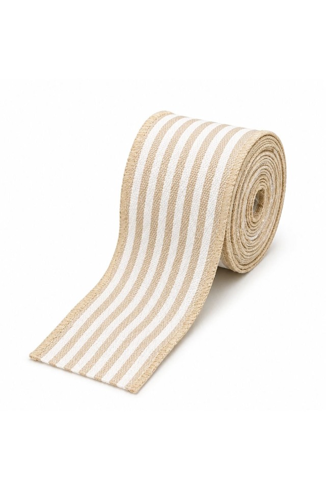 WOVEN WOVENS RIBBON RIBBONS NATURAL NATURALS RUSTIC RUSTICS WIRED WIREDS EDGE EDGES COTTON COTTONS XMAS XMA CHRISTMAS CHRISTMA STRIPE STRIPES