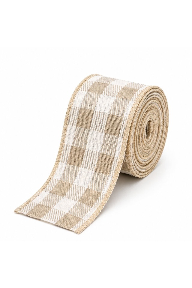 WOVEN WOVENS RIBBON RIBBONS NATURAL NATURALS RUSTIC RUSTICS WIRED WIREDS EDGE EDGES COTTON COTTONS XMAS XMA CHRISTMAS CHRISTMA TARTAN TARTANS