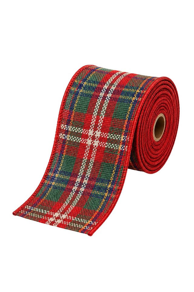 WOVEN WOVENS RIBBON RIBBONS NATURAL NATURALS RUSTIC RUSTICS WIRED WIREDS EDGE EDGES COTTON COTTONS XMAS XMA CHRISTMAS CHRISTMA TARTAN TARTANS
