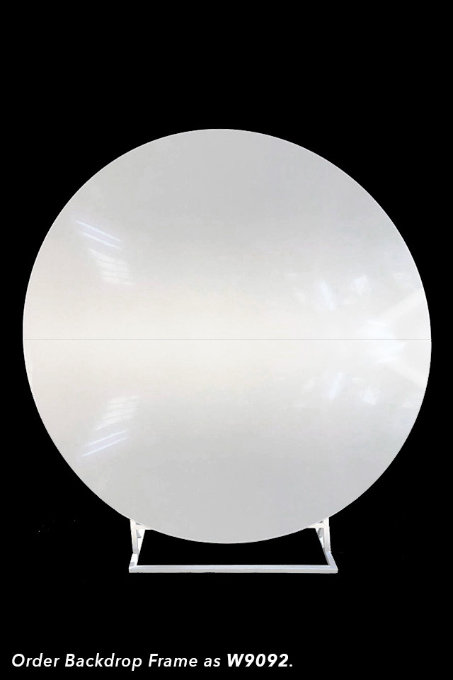 Acrylic Backdrop Disc (2 Halves) : 200cmD - Holstens